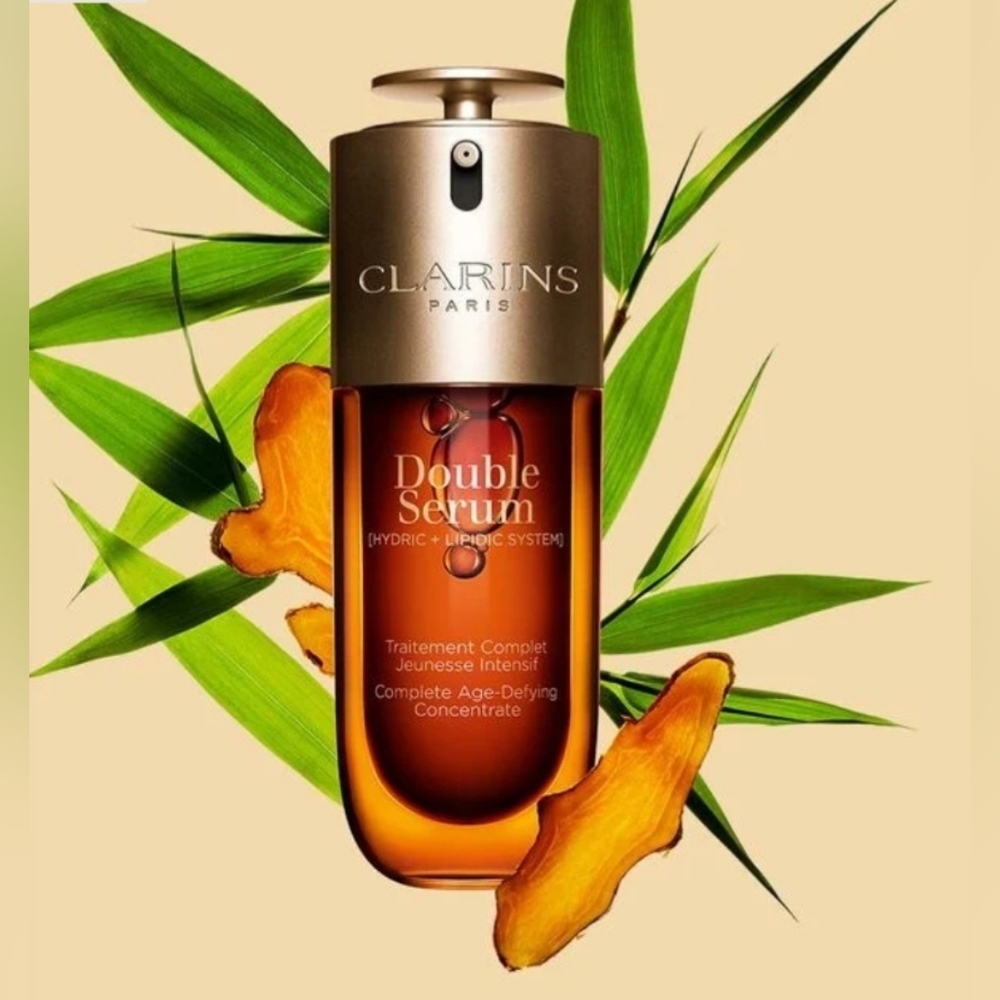 Clarins DOUBLE SERUM Anti-Aging + Anti-Wrinkle Serum 1oz New
